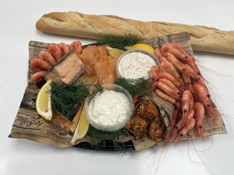 Bild på Rökt och skaldjursbuffé